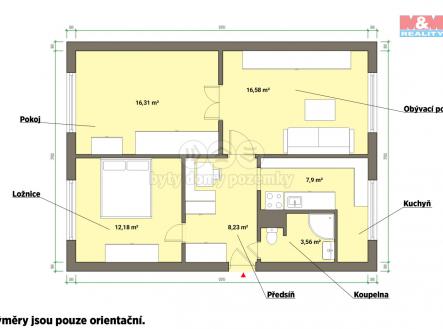 pudorys.jpg | Prodej bytu, 3+1, 64 m²