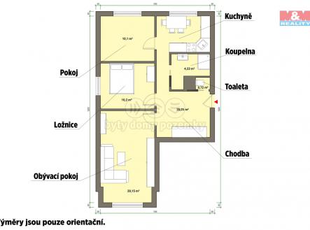 půdorys.jpg | Prodej bytu, 3+1, 63 m²