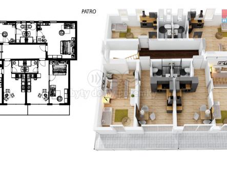 Půdorys II. NP | Prodej - hotel, 335 m²