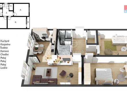 Prodej bytu, 3+1, 79 m²