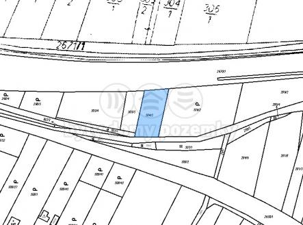 Katastrální mapa | Prodej - pozemek, zemědělská půda, 468 m²