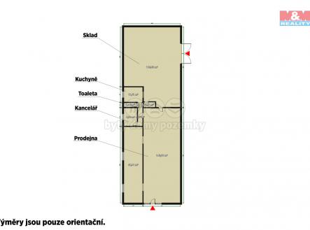 Pronájem - skladovací prostor, 420 m²