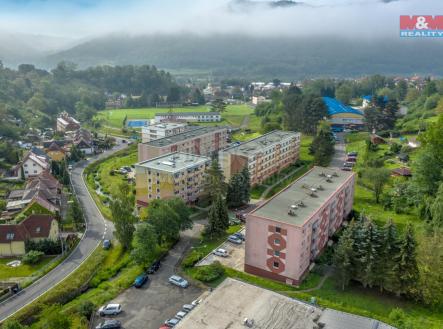 Pohled na dům | Prodej bytu, 1+kk, 21 m²