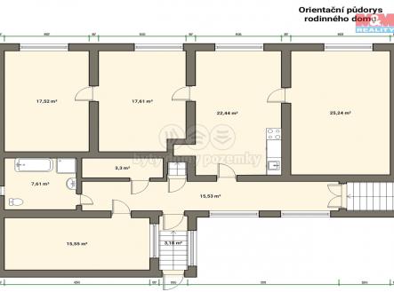 půdorys RD Pravonín_web.jpg | Prodej - dům/vila, 125 m²