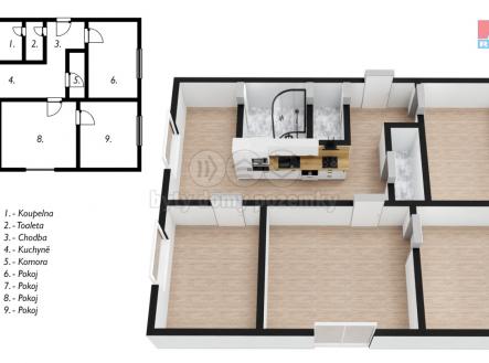 Prodej bytu, 4+1, 65 m²
