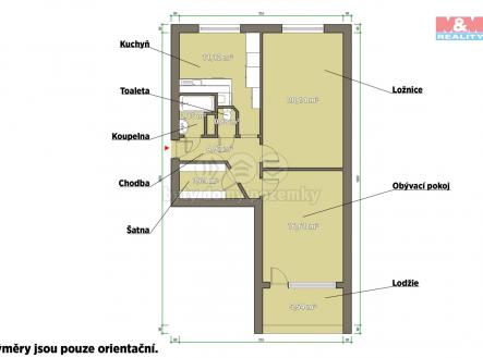 pudorys.jpg | Prodej bytu, 2+1, 59 m²