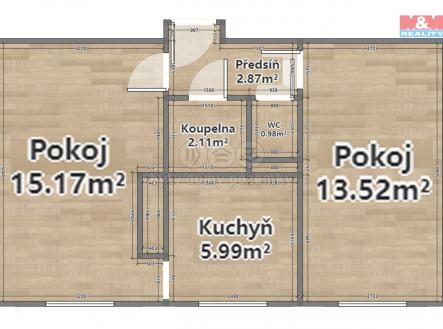 Rozměry.jpg | Prodej bytu, 2+1, 40 m²