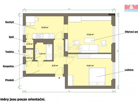 pudorys.jpg | Prodej bytu, 2+1, 65 m²