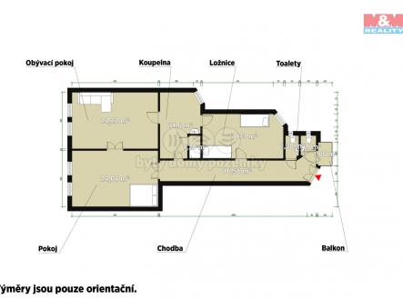Pronájem bytu, 3+kk, 97 m²