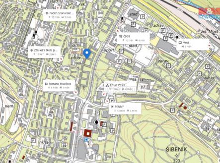 Mapa_okoli | Prodej bytu, 2+1, 59 m²