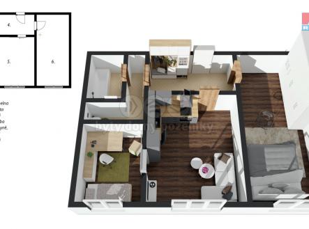 půdorys-2.jpg | Prodej bytu, 3+kk, 44 m²