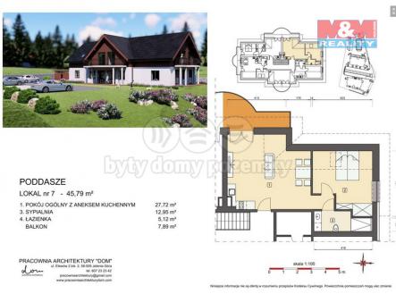 pudorys byt 7.jpg | Prodej bytu, 2+kk, 46 m²