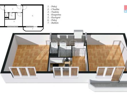 půdorys-3.jpg | Pronájem bytu, 2+1, 50 m²