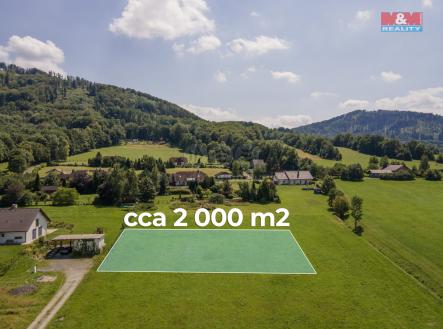 DJI_0856-Edit vyznačení.jpg | Prodej - pozemek pro bydlení, 2 000 m²