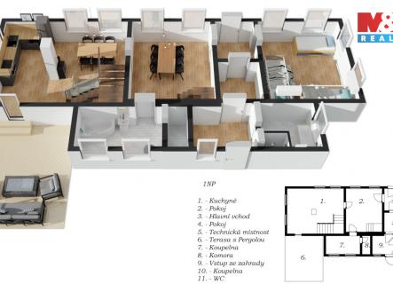 1NP | Prodej - dům/vila, 320 m²