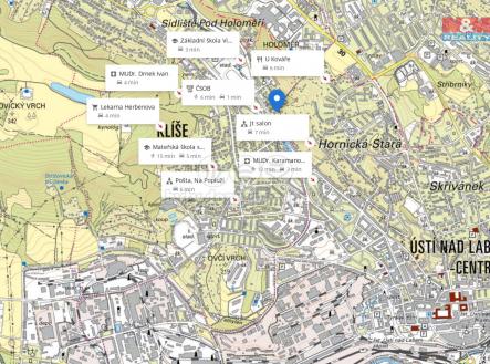 Mapa okolí. | Prodej bytu, 3+1, 61 m²