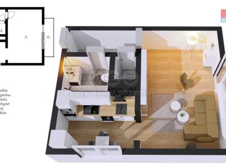 půdorys.jpg | Prodej bytu, 1+1, 36 m²