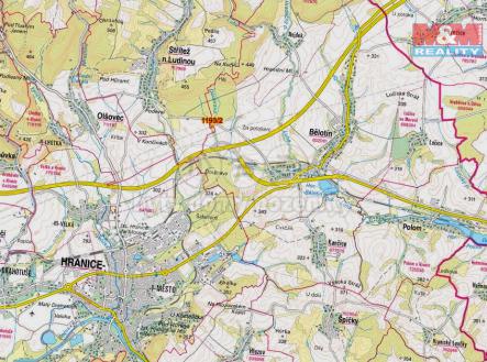 mapka | Prodej - pozemek, trvalý travní porost, 1 706 m²