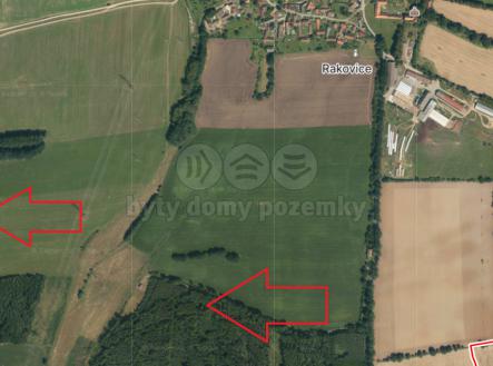 Mapka Rakovice.png | Prodej - pozemek, les, 3 215 m²