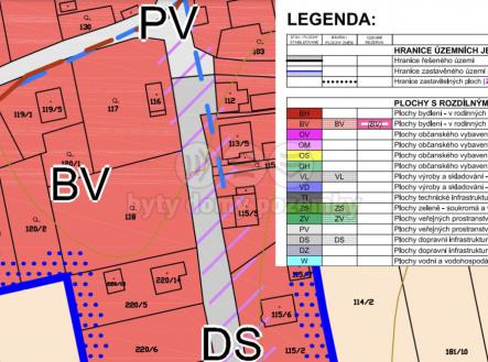 Územní plán Káranice.jpg | Prodej - pozemek pro bydlení, 1 020 m²