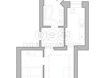 XOD2 (2)-Model.jpg | Prodej bytu, 2+1, 40 m²