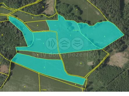 katstrální mapa.jpg | Prodej - pozemek, zemědělská půda, 55 426 m²