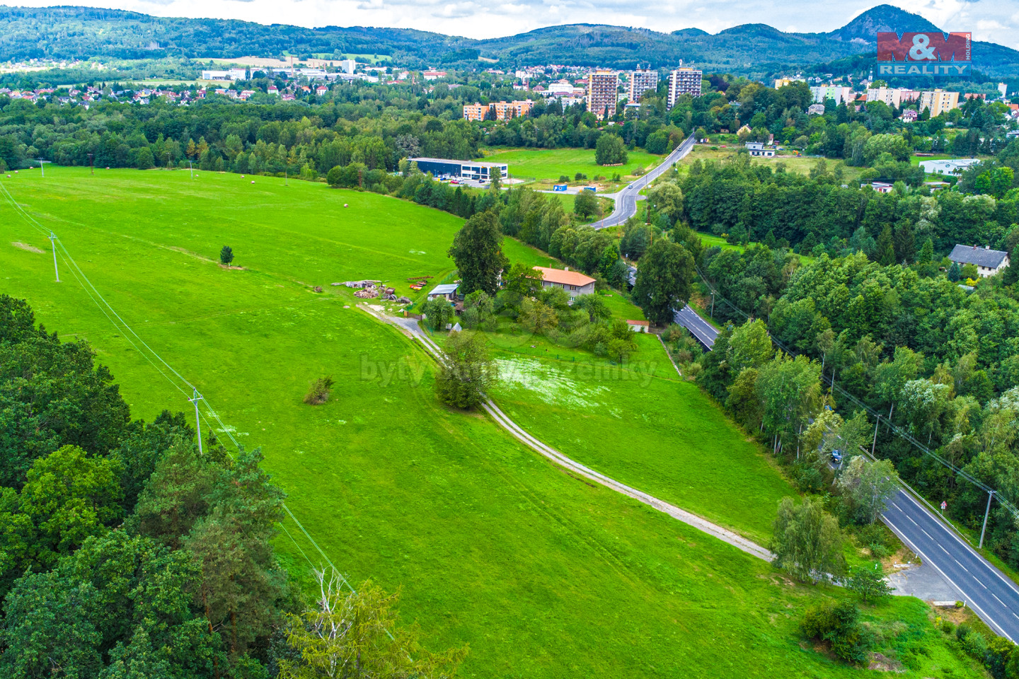 pohled na pozemky 