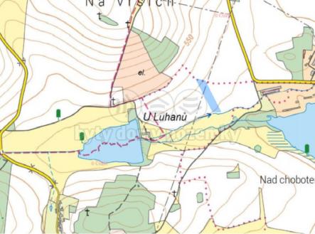 katastrální mapa 1.jpg | Prodej - pozemek, zemědělská půda, 7 612 m²