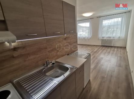 Obývací pokoj + KK | Pronájem bytu, 1+kk, 32 m²