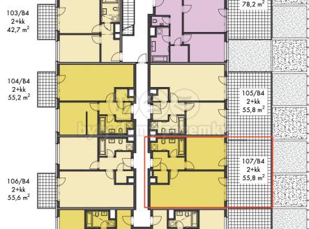 107:B4.png | Prodej bytu, 2+kk, 93 m²