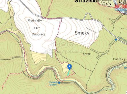 Mapa_okoli_2024_09_06_14_41.jpeg | Prodej - pozemek, les, 1 816 m²