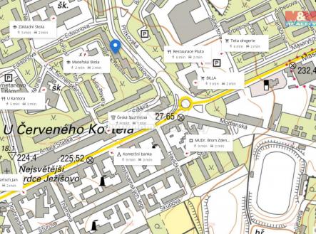 mapa okolí | Prodej bytu, 3+1, 70 m²