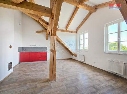 Pronájem bytu 1+kk, 39 m2, Studeněves, okr. Kladno | Pronájem bytu, 1+kk, 39 m²