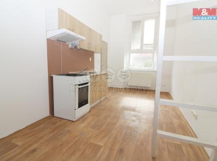 Obývací pokoj + KK | Pronájem bytu, 1+kk, 23 m²