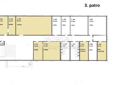 3 patro_obsazenost_04_2024.jpg | Pronájem - kanceláře, 35 m²