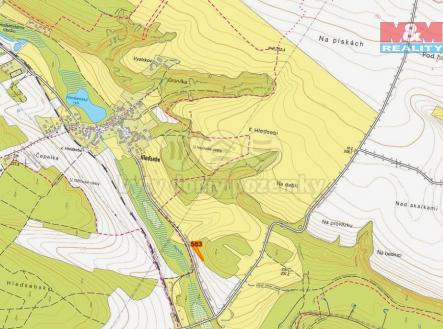 mapka | Prodej - pozemek, zemědělská půda, 7 398 m²