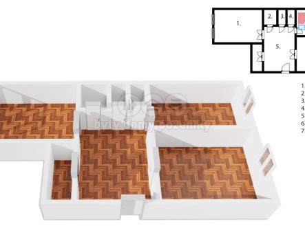 půdorys__3D.jpg | Prodej bytu, 2+1, 75 m²