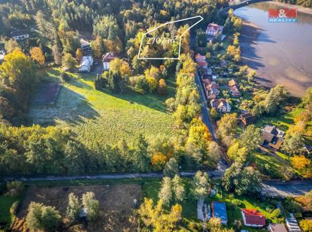 Pohled s výměrou a metry | Prodej - pozemek pro bydlení, 2 707 m²