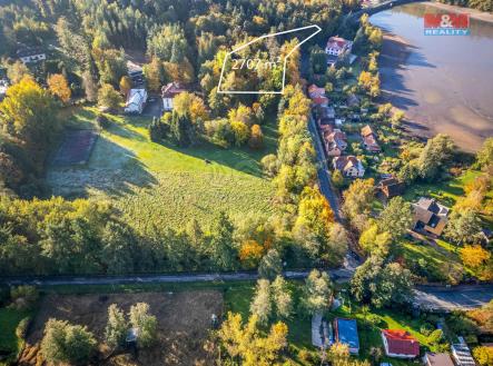 Pohled s výměrou a metry | Prodej - pozemek pro bydlení, 2 707 m²