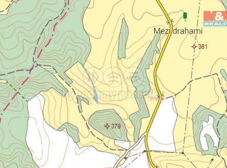 Katastrální mapa 02.png | Prodej - pozemek, trvalý travní porost, 2 577 m²