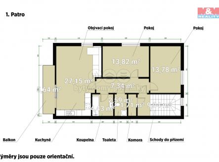 Půdorys_1.jpg | Prodej bytu, 3+kk, 77 m²