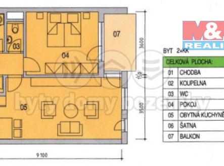 půdorys_upraveny.jpg | Prodej bytu, 2+kk, 57 m²