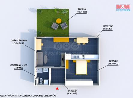 x.jpg | Prodej bytu, 2+kk, 49 m²