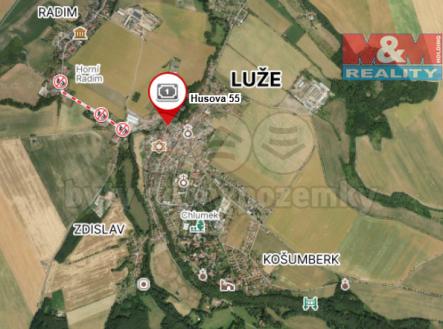 Mapa Luže 1.png | Prodej - dům/vila, 140 m²