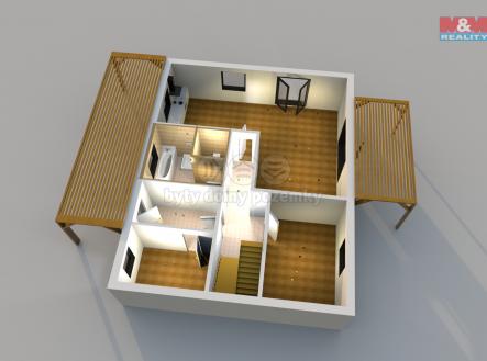 Dvojdům 1NP 3D.png | Prodej - dům/vila, 152 m²