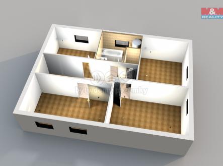 Dvojdům 2.NP 3D.png | Prodej - dům/vila, 152 m²