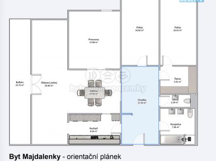 Byt Majdalenky 13 půdorys.jpg | Prodej bytu, 4+kk, 134 m²