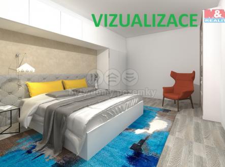 ložnice 55m vizual.jpg | Prodej bytu, 2+kk, 55 m²