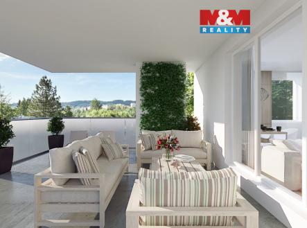 Terasa | Prodej bytu, 2+kk, 51 m²