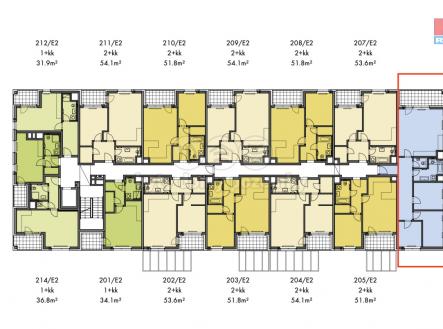 půdorys patra 206.png | Prodej bytu, 4+kk, 100 m²